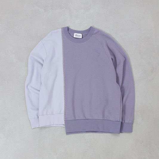 KUON SASHIKO DOCKING SWEATSHIRT / 116CS01DB52