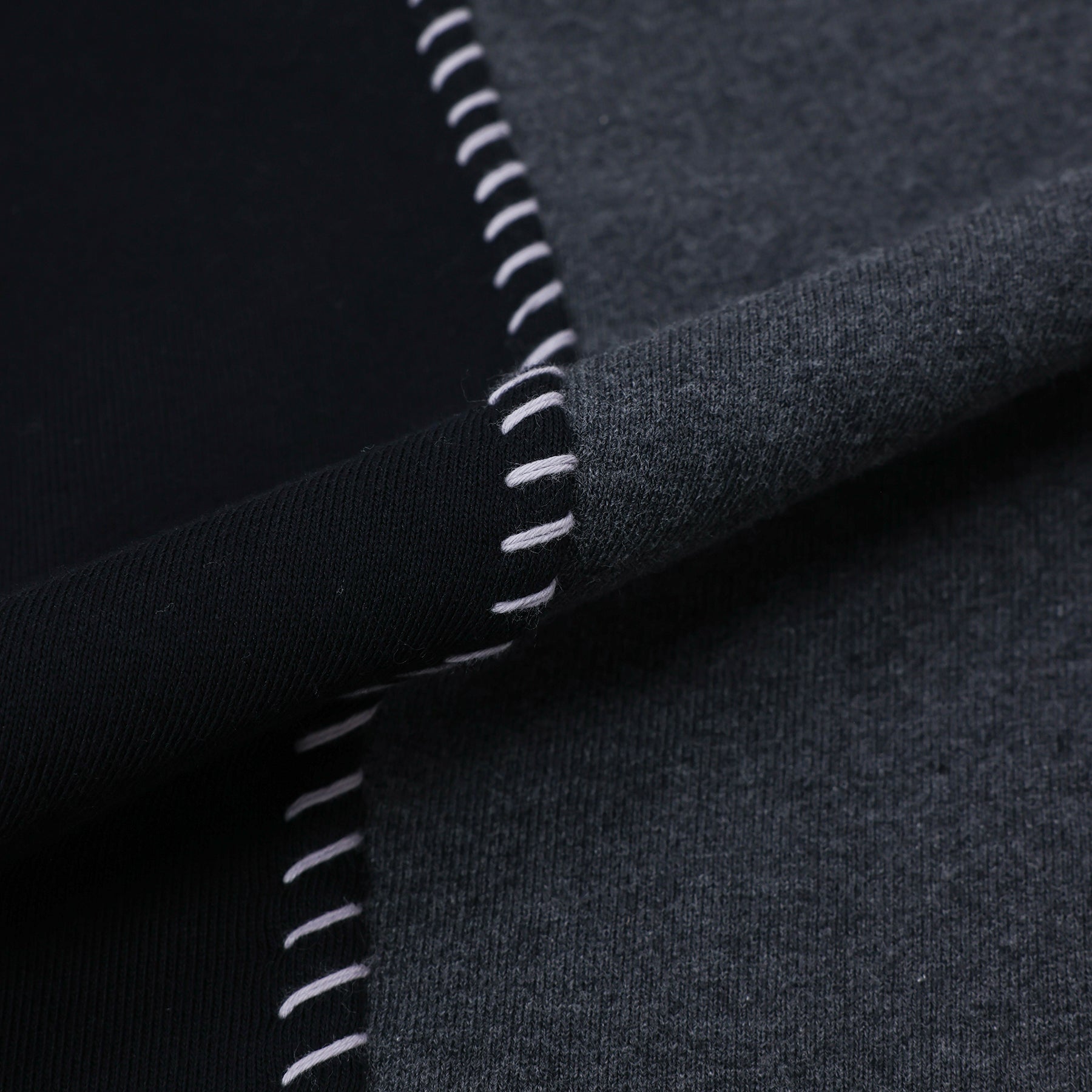 KUON SASHIKO DOCKING SWEATSHIRT / 116CS01DB52