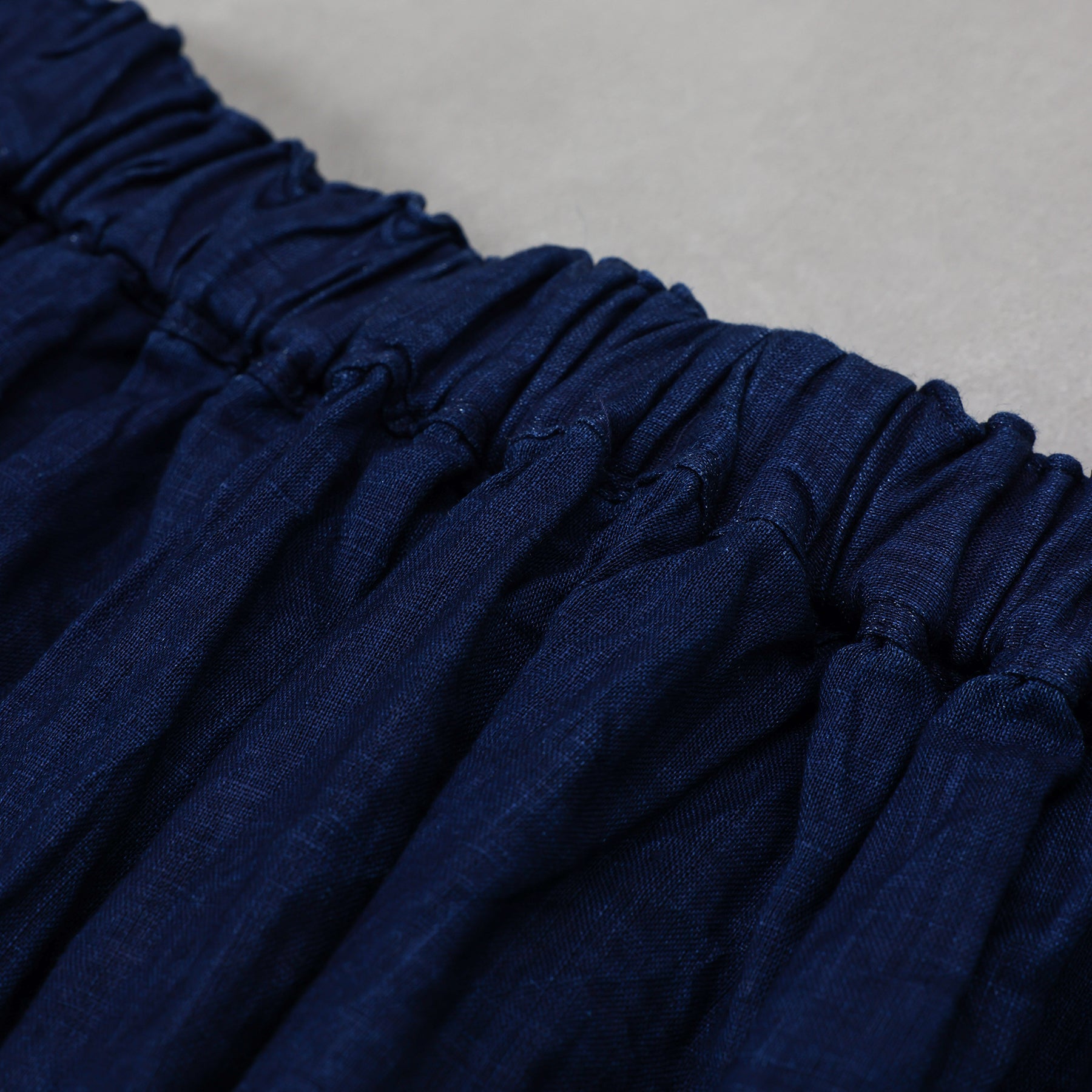 ICHI ANTIQUITÉS INDIGO LINEN SKIRT / 1100922