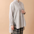 Gallery viewerに画像を読み込む, maison de soil BANDED COLLAR EMB TUNIC / S2626222000
