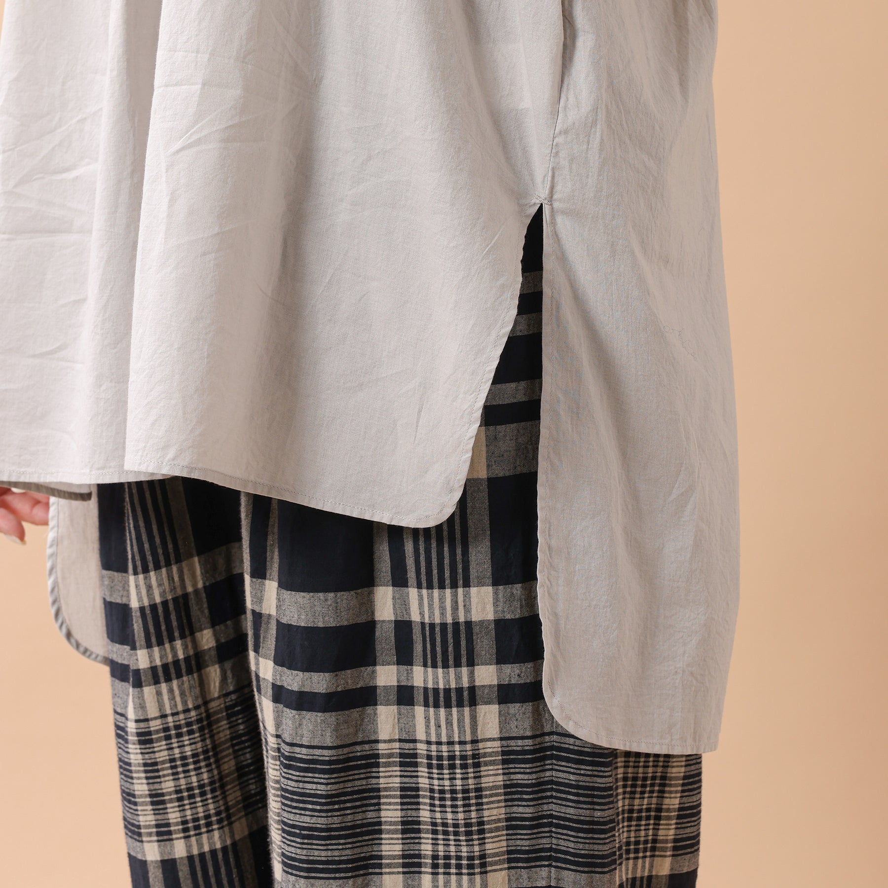 maison de soil BANDED COLLAR EMB TUNIC / S2626222000