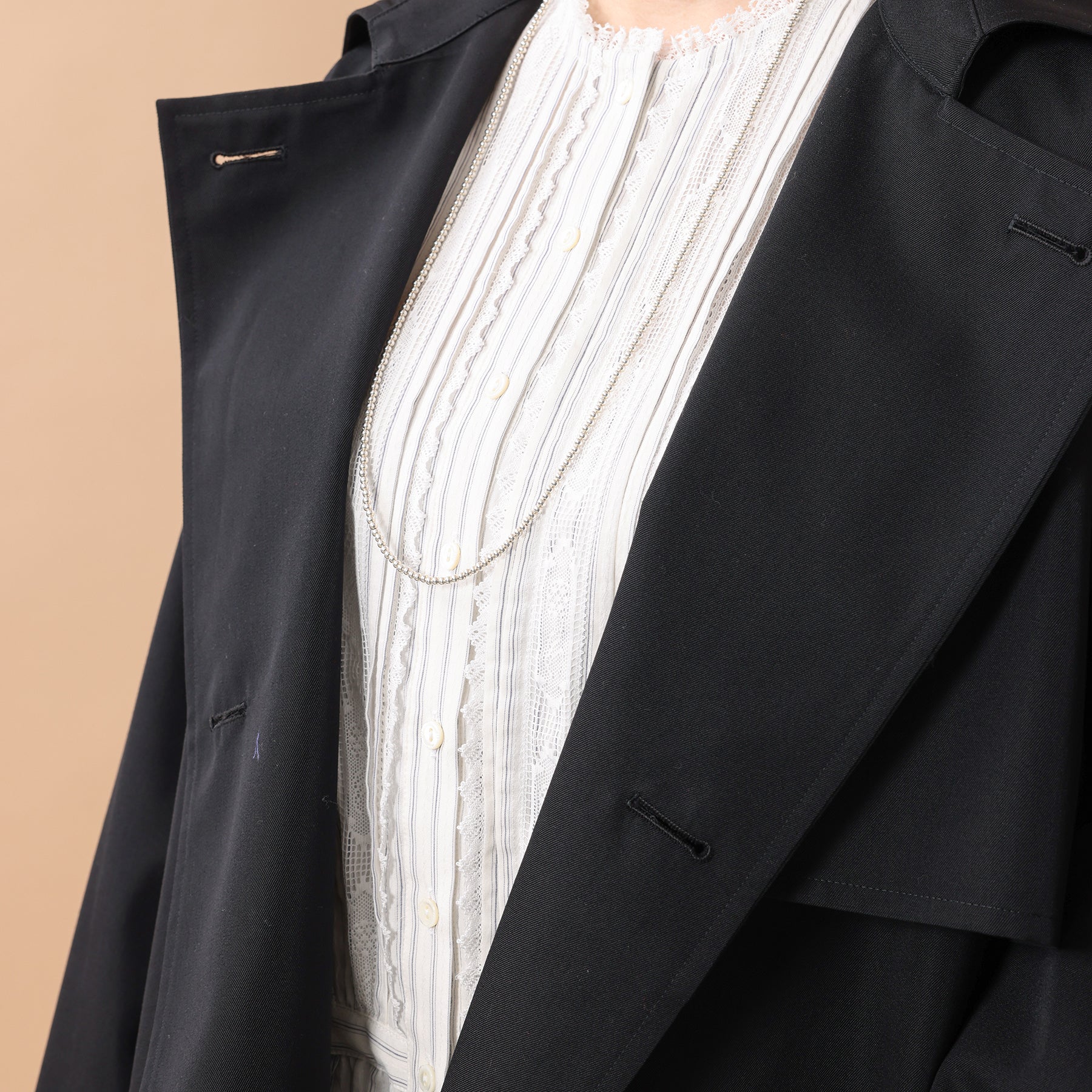 A PIECE OF LIBRARY Classic Dobby Cynthia Blouse / 424507