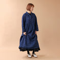 Gallery viewerに画像を読み込む, ICHI ANTIQUITÉS INDIGO LINEN DRESS / 1100921
