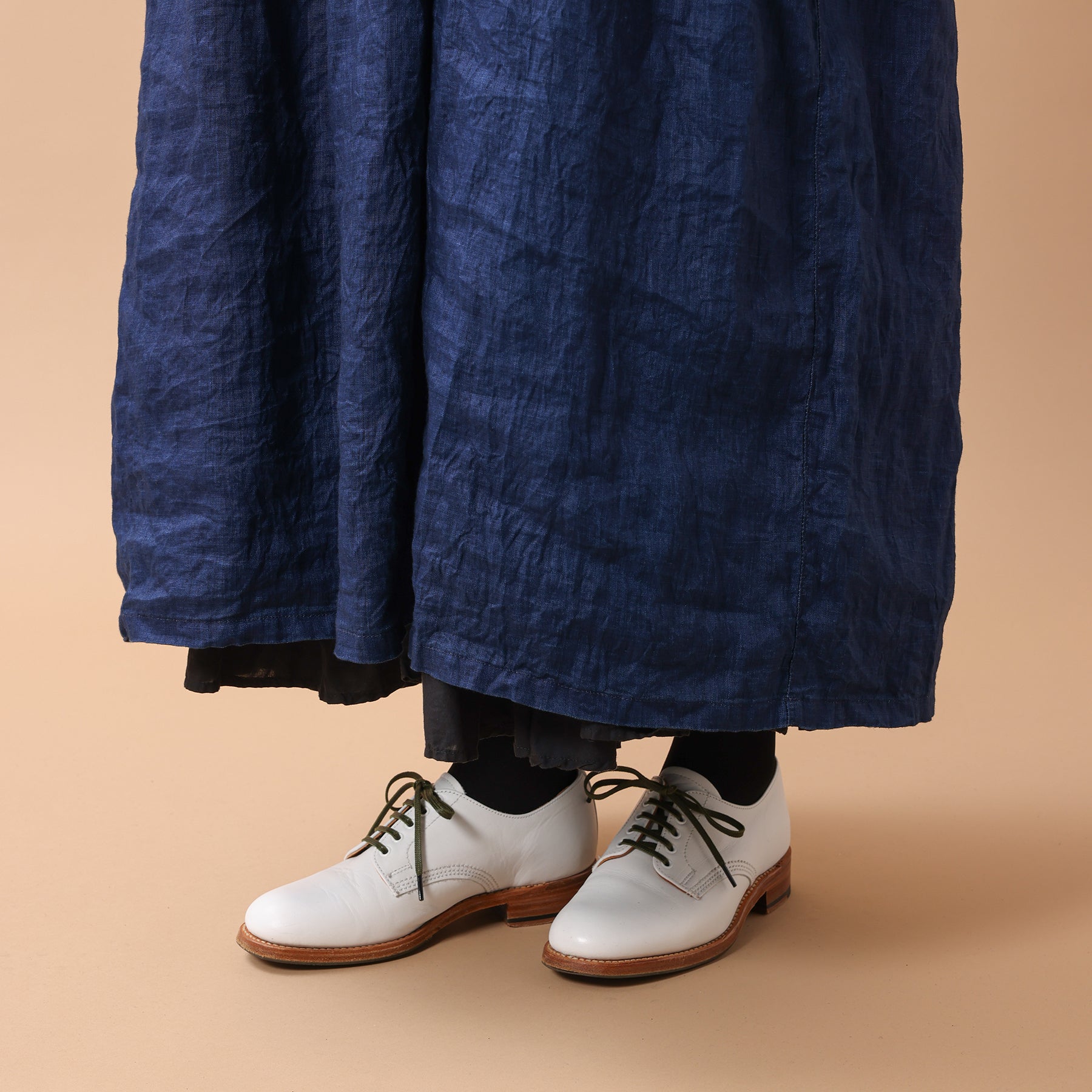 ICHI ANTIQUITÉS INDIGO LINEN DRESS / 1100921