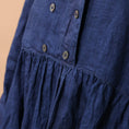 Gallery viewerに画像を読み込む, ICHI ANTIQUITÉS INDIGO LINEN DRESS / 1100921
