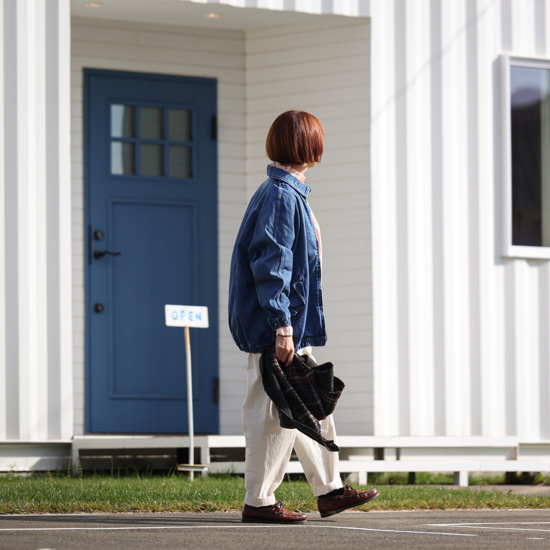 Veritecoeur ユニセックスデニムブルゾン / VC-2772U