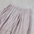 Gallery viewerに画像を読み込む, maison de soil  60s AUTOLOOM LINEN/COTTON PLAIN OVERDYE GATHERED SKIRT / INMDS26012D

