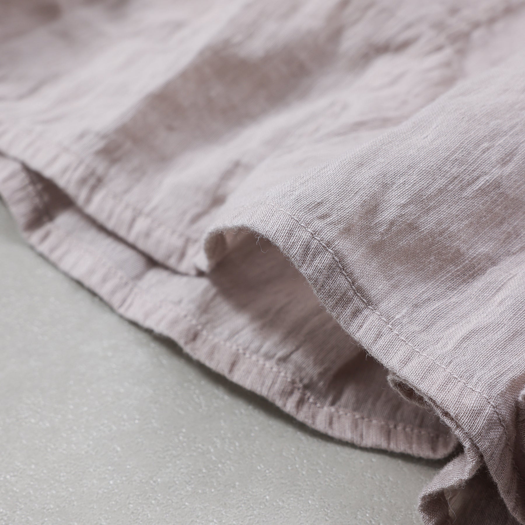 maison de soil  60s AUTOLOOM LINEN/COTTON PLAIN OVERDYE GATHERED SKIRT / INMDS26012D