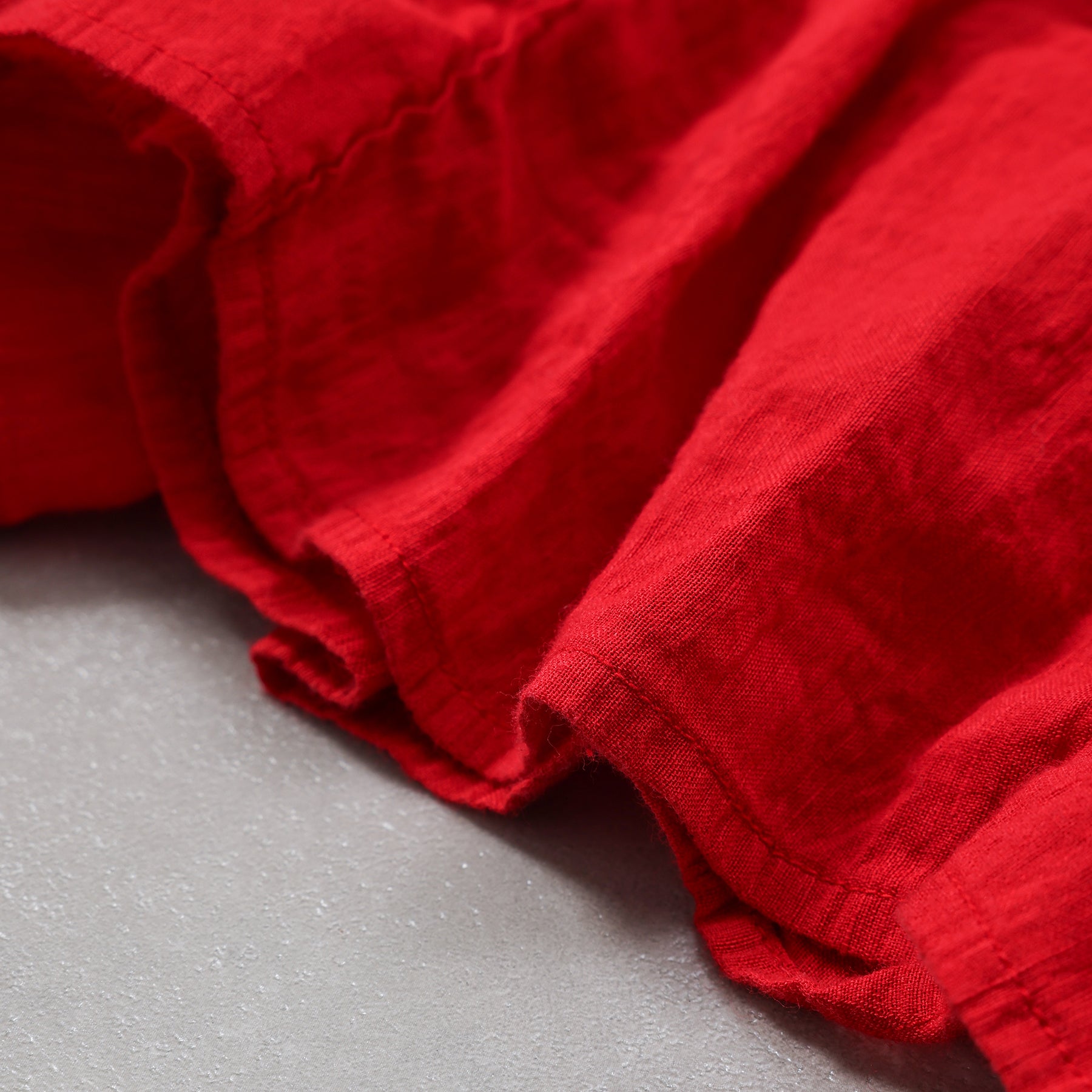 maison de soil  60s AUTOLOOM LINEN/COTTON PLAIN OVERDYE GATHERED SKIRT / INMDS26012D