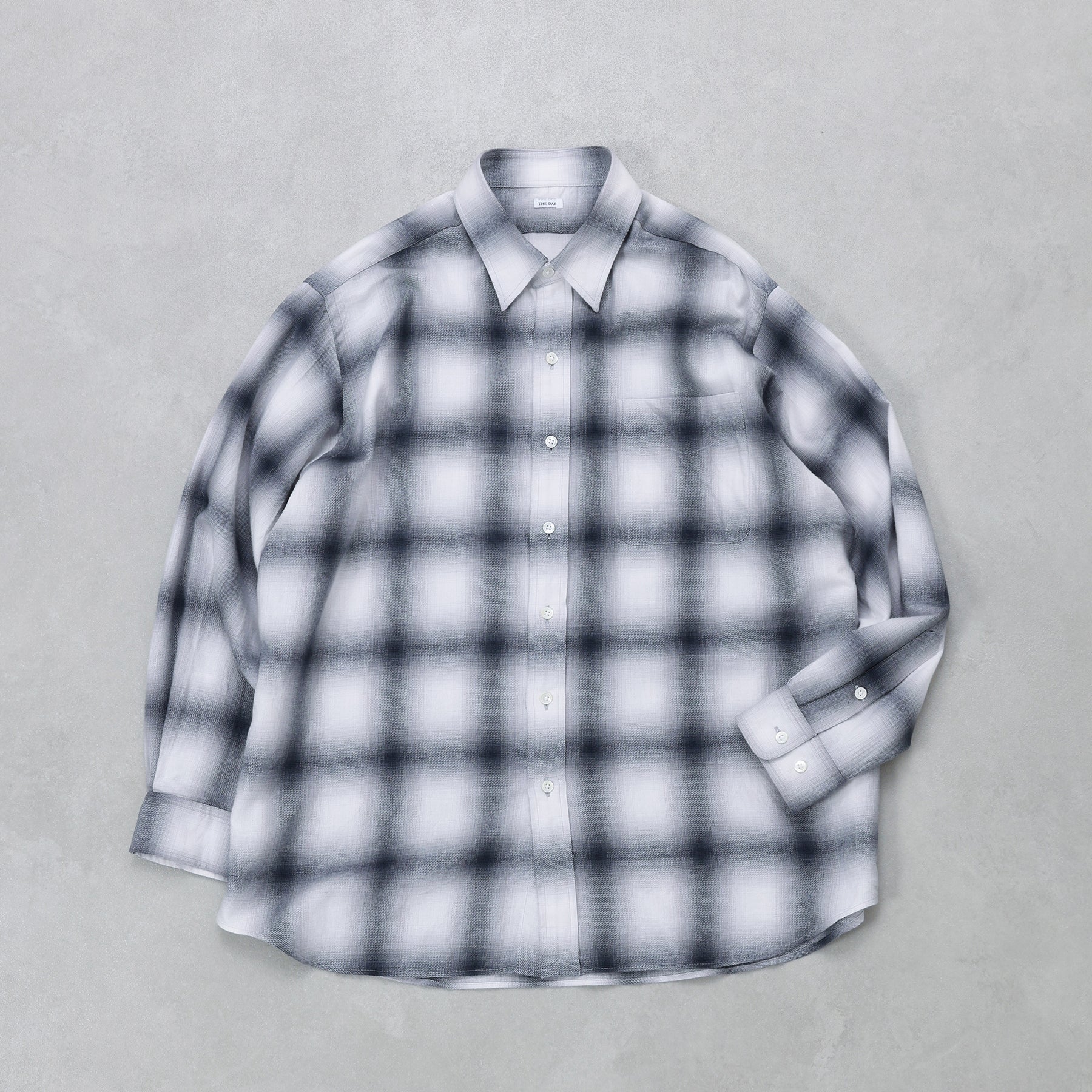 THE DAY OMBRE PLAID SHIRT / D26SS-01010