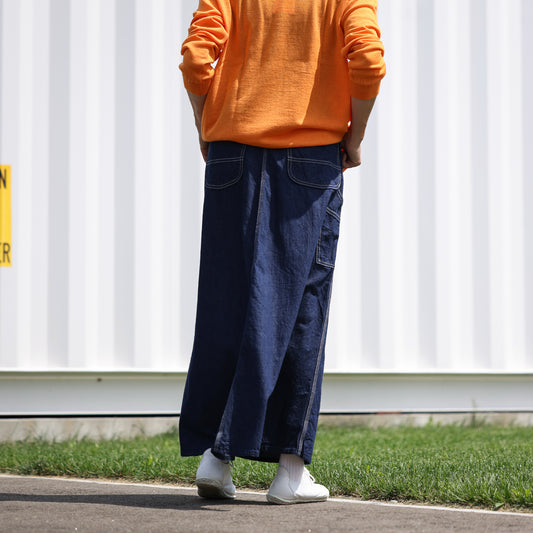 orSlow DENIM PAINTER LONG SKIRT / 00-4127-81