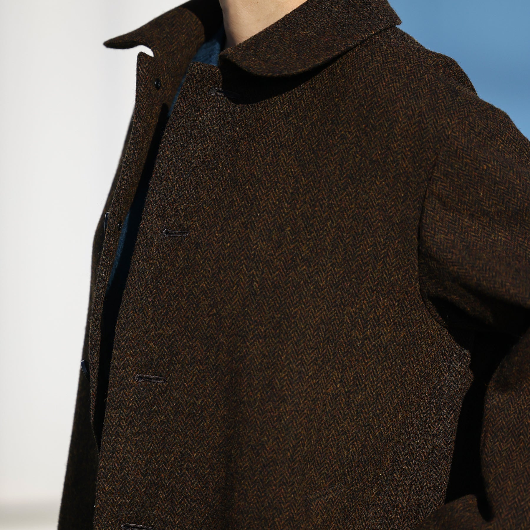 A PIECE OF LIBRARY ウールヘリンボンスミスコート / 725507