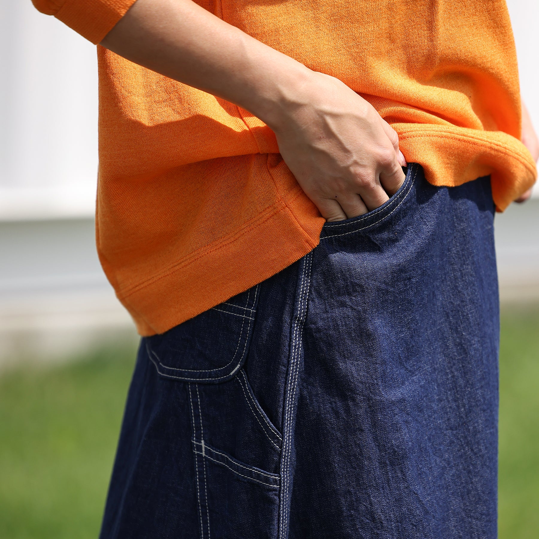 orSlow DENIM PAINTER LONG SKIRT / 00-4127-81