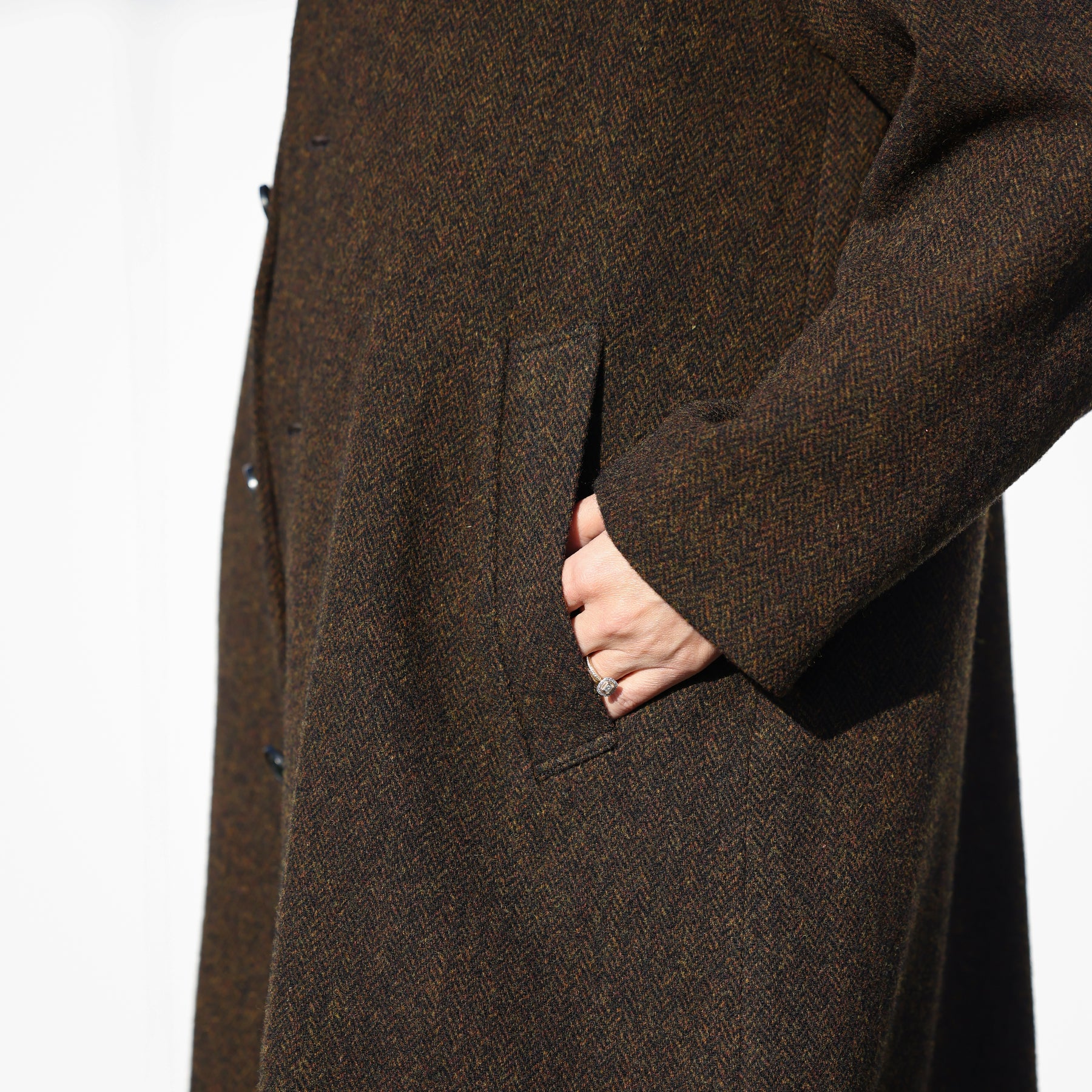 A PIECE OF LIBRARY ウールヘリンボンスミスコート / 725507