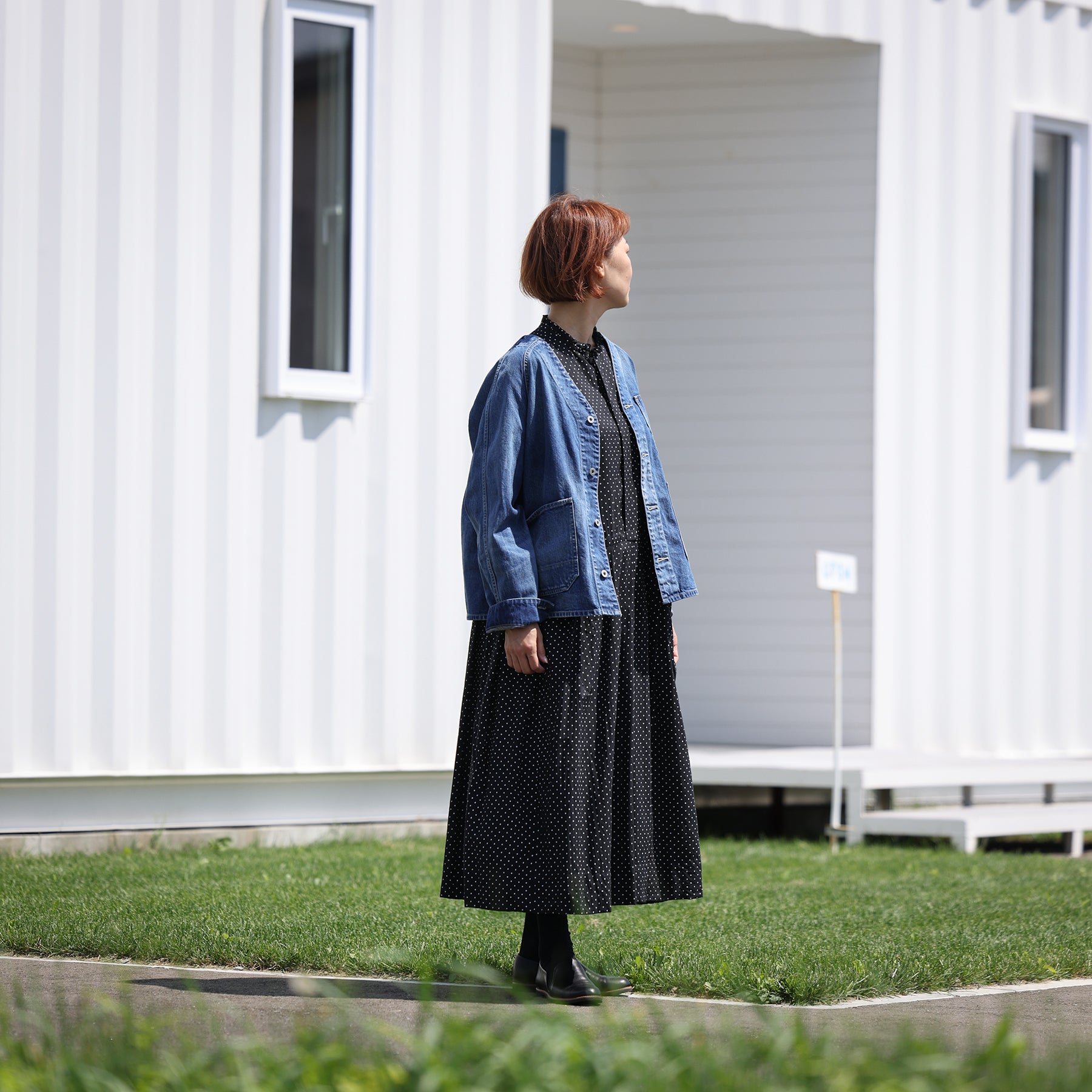 Veritecoeur ドットフリルワンピース / VC-2749