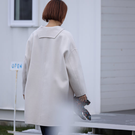 NO CONTROL AIR lambswool double melton cloth / NC2203CT