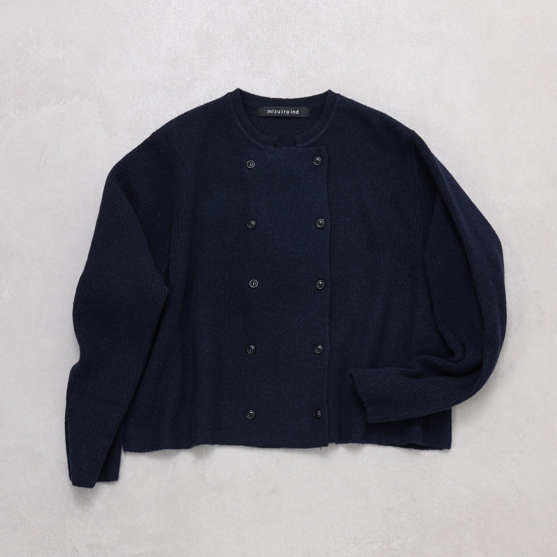 mizuiro ind ダブルブレストカーディガン / 3-220113