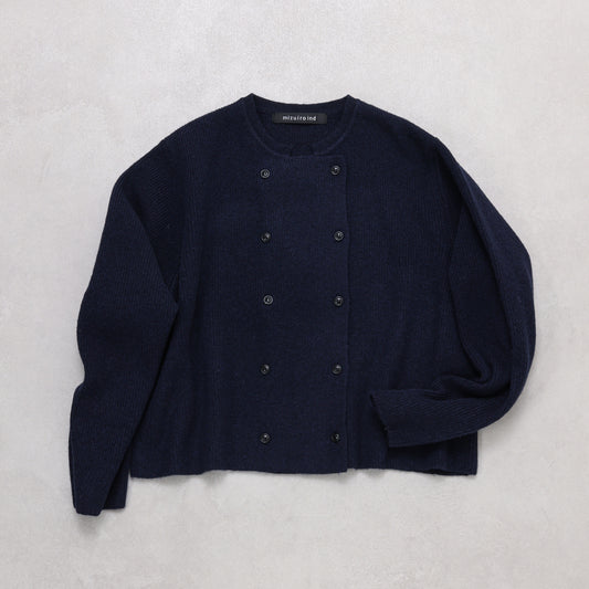 mizuiro ind ダブルブレストカーディガン / 3-220113