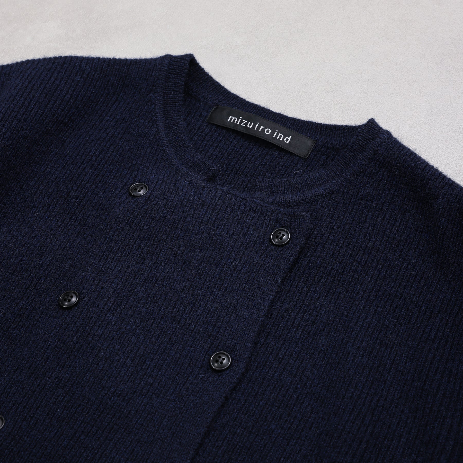 mizuiro ind ダブルブレストカーディガン / 3-220113