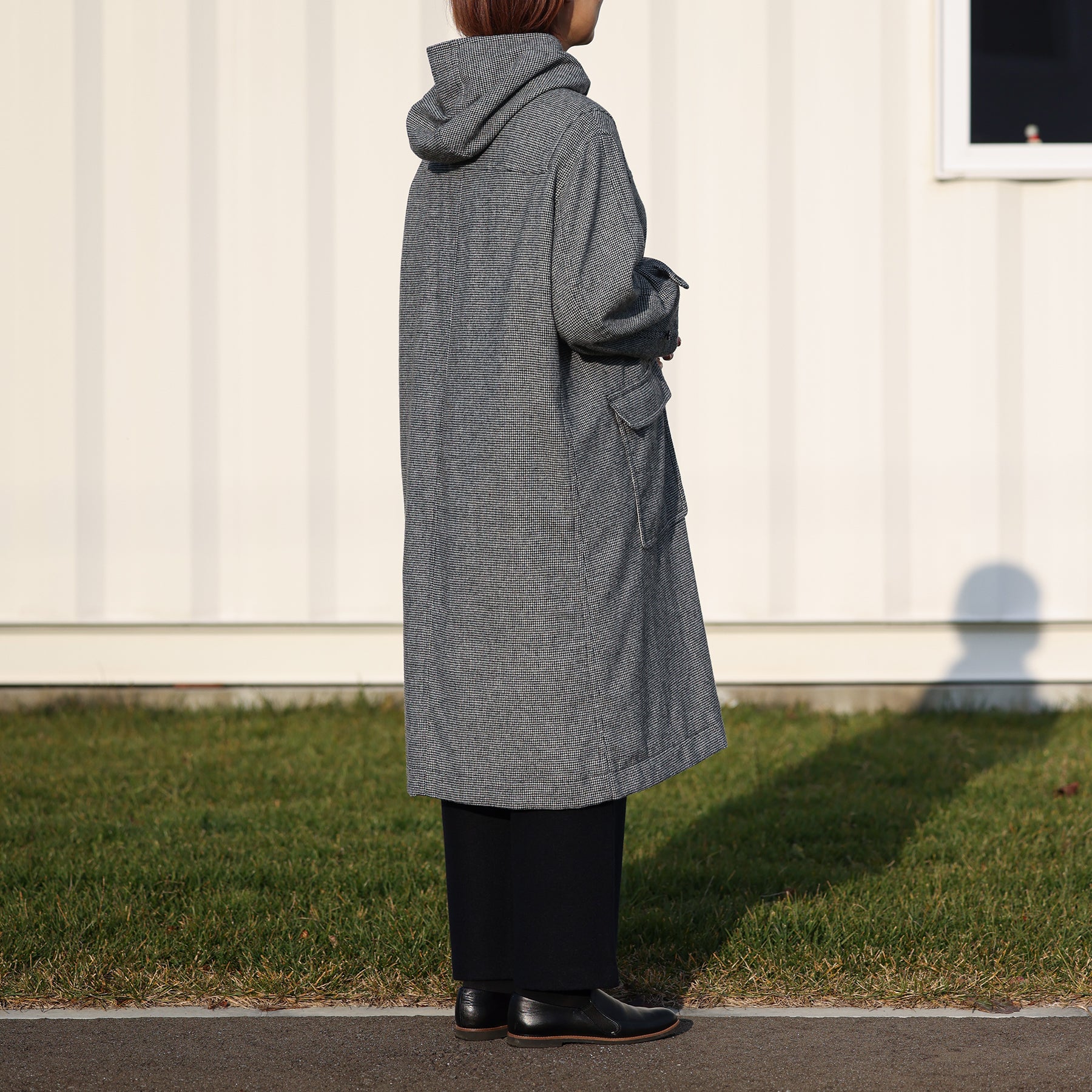 FIRMUM 千鳥ダップルロングコート / SN-FR1401CT