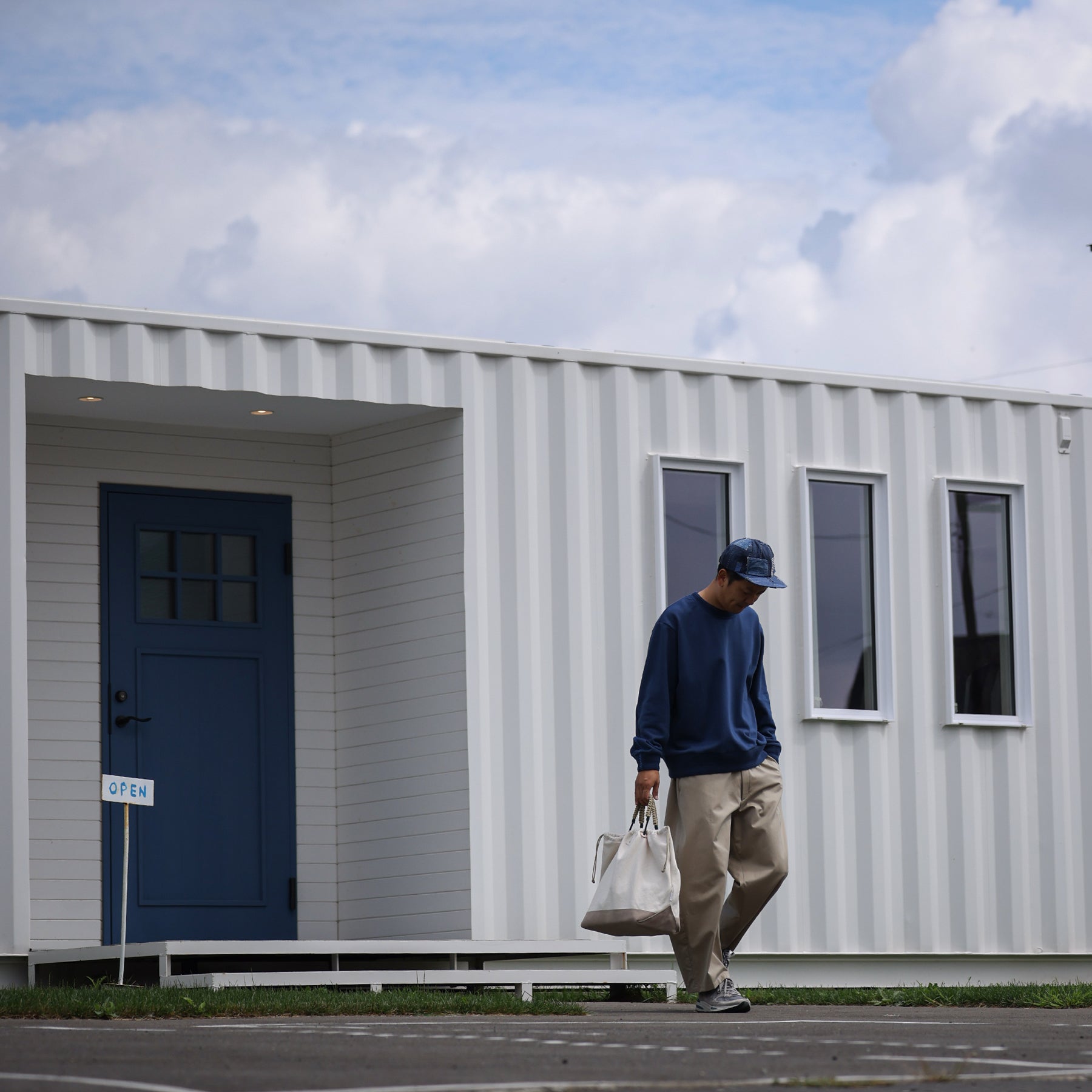 KUON Sashiko Sweatshirt / 145CS03DB52