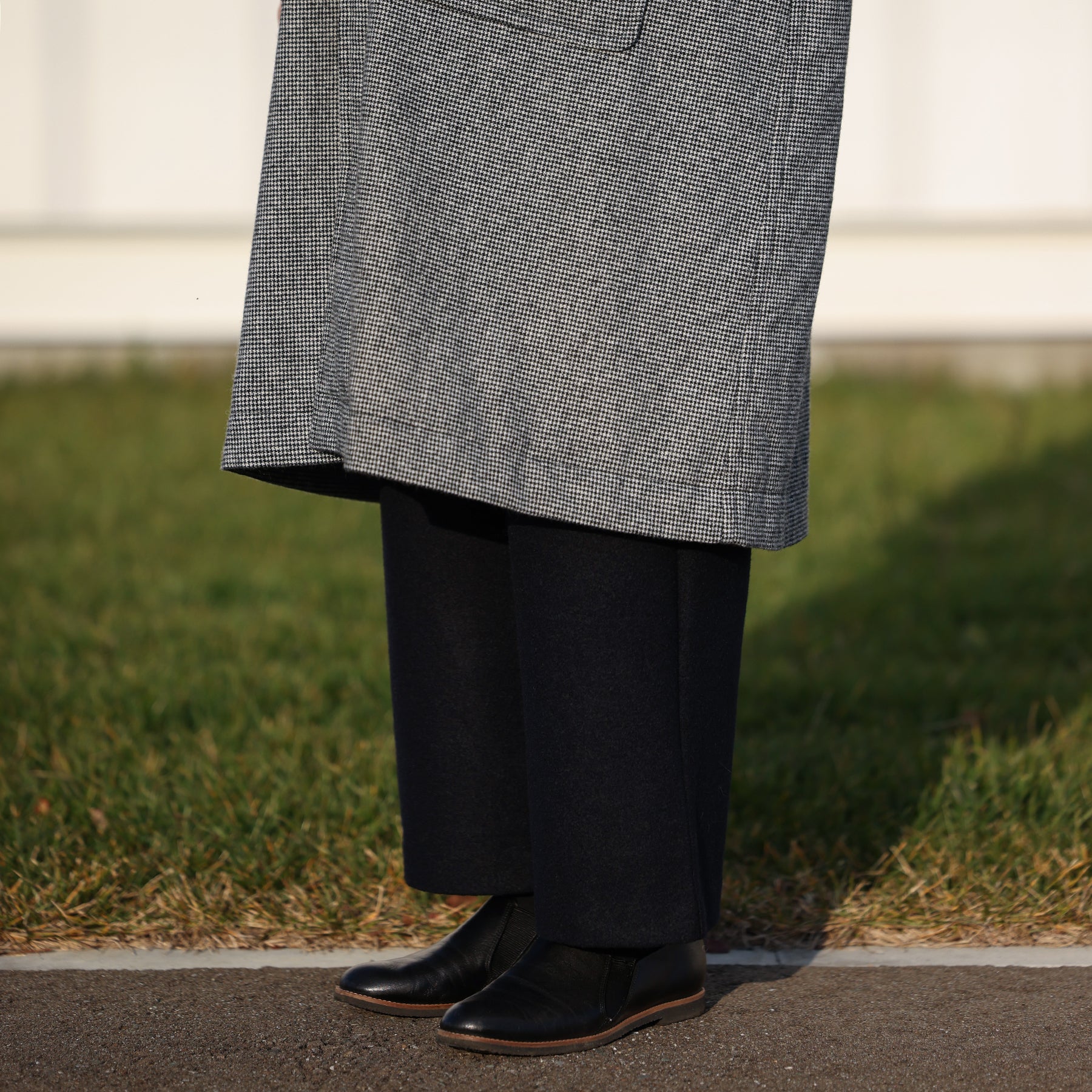 FIRMUM 千鳥ダップルロングコート / SN-FR1401CT