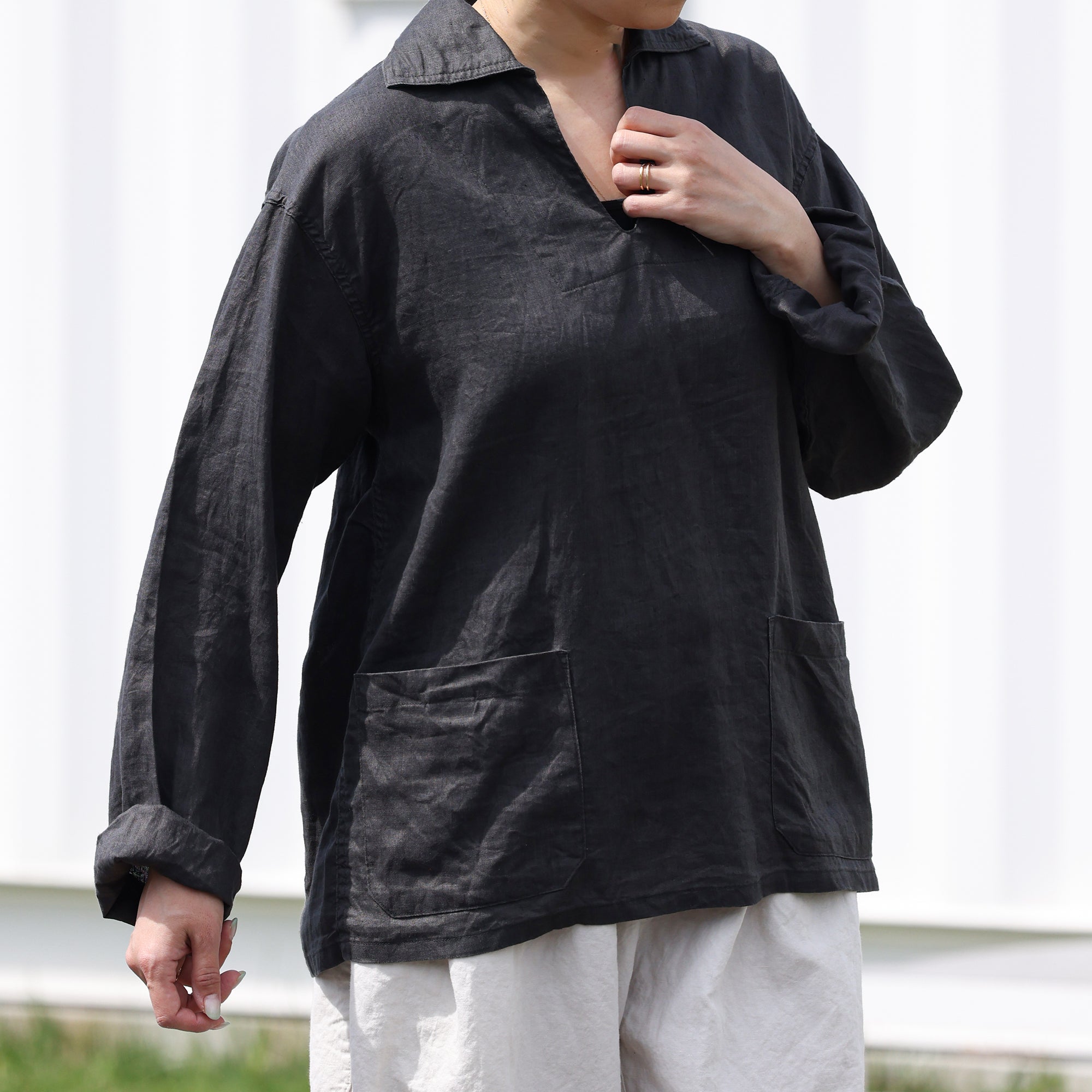 ナイジェル・ケーボン Nigel Cabourn フレンチ プルオーバー シャツ