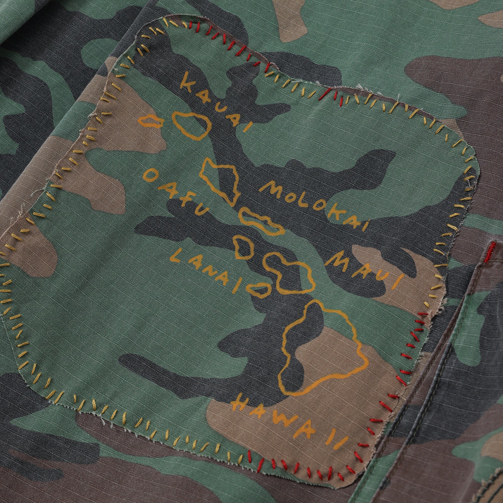 PORTER CLASSIC ALOHA CAMOUFLAGE SHIRT JACKET/ PC-008-3880