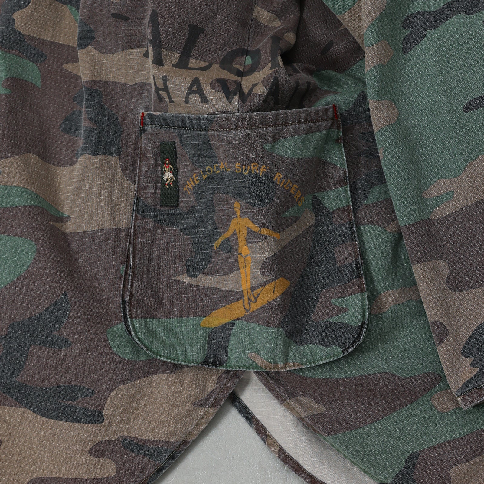 PORTER CLASSIC ALOHA CAMOUFLAGE SHIRT JACKET/ PC-008-3880