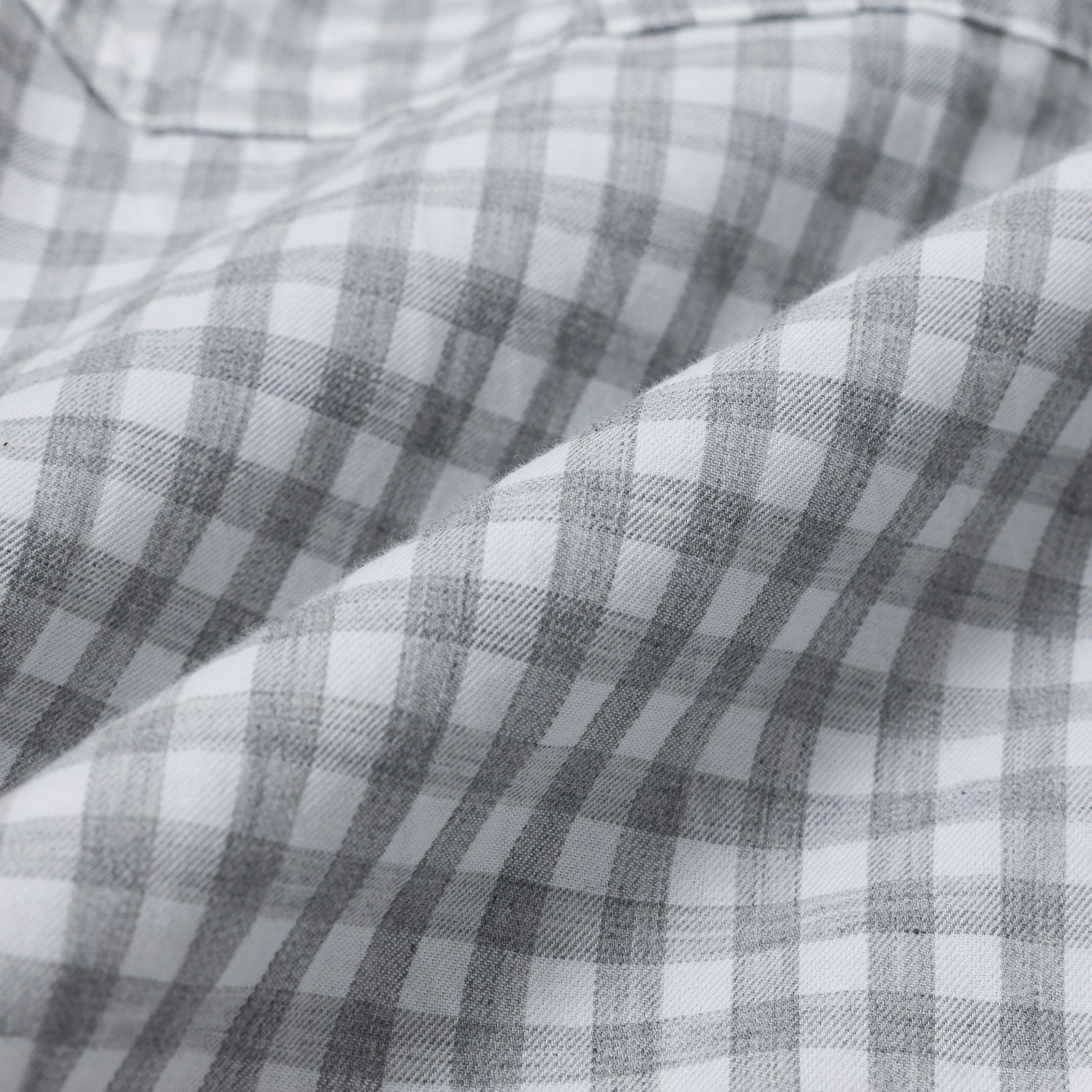 PORTER CLASSIC ROLL UP HEATHER GINGHAM CHECK SHIRT/ PC-016-3968