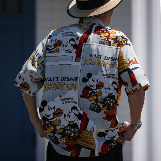 PORTER CLASSIC DISNEY VP / PC ALOHA COLLECTION ALOHA SHIRT / MICKEY & MINNIE / DP-024-3964
