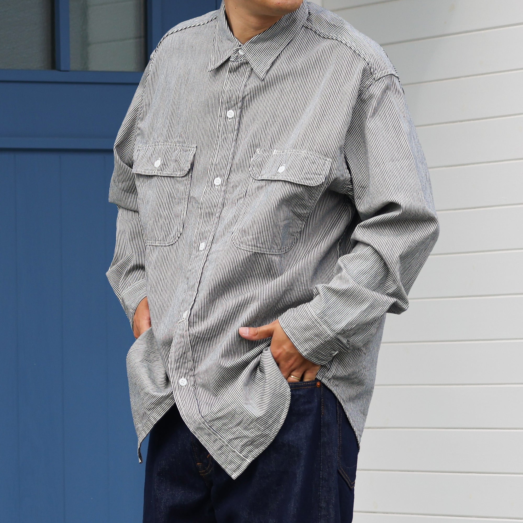 orSlow　HICKORY STRIPE WORK SHIRT