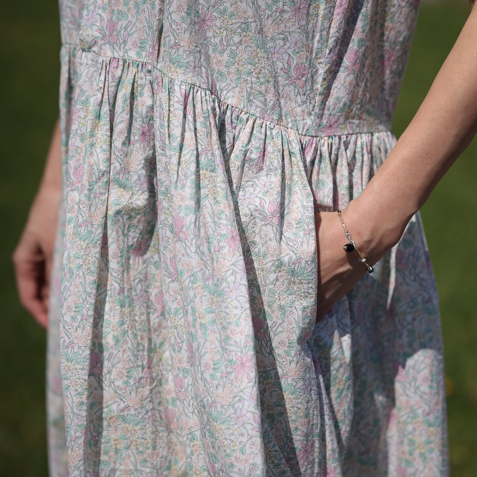 Veritecoeur LIBERTY PRINT ノースリーブワンピース / VC2848