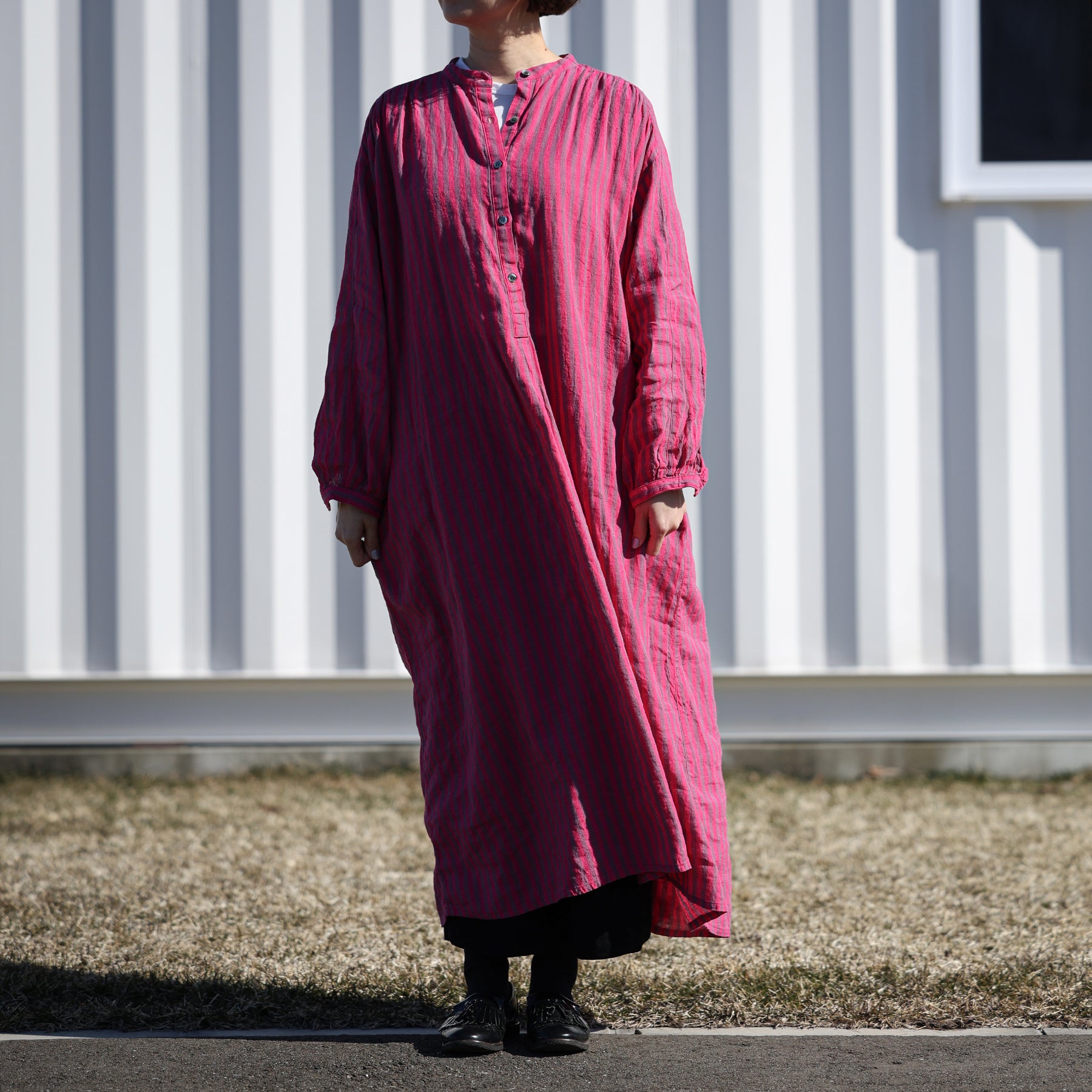 ichi Antiquités ストライプワンピース / 1100908