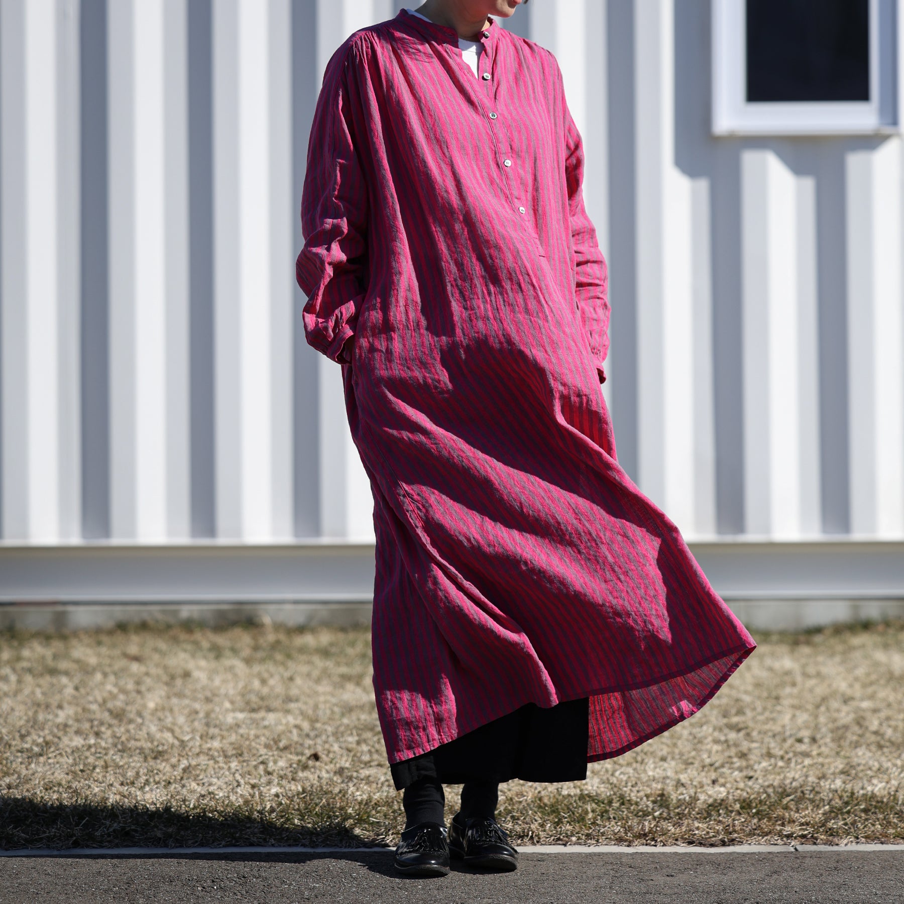 ichi Antiquités ストライプワンピース / 1100908