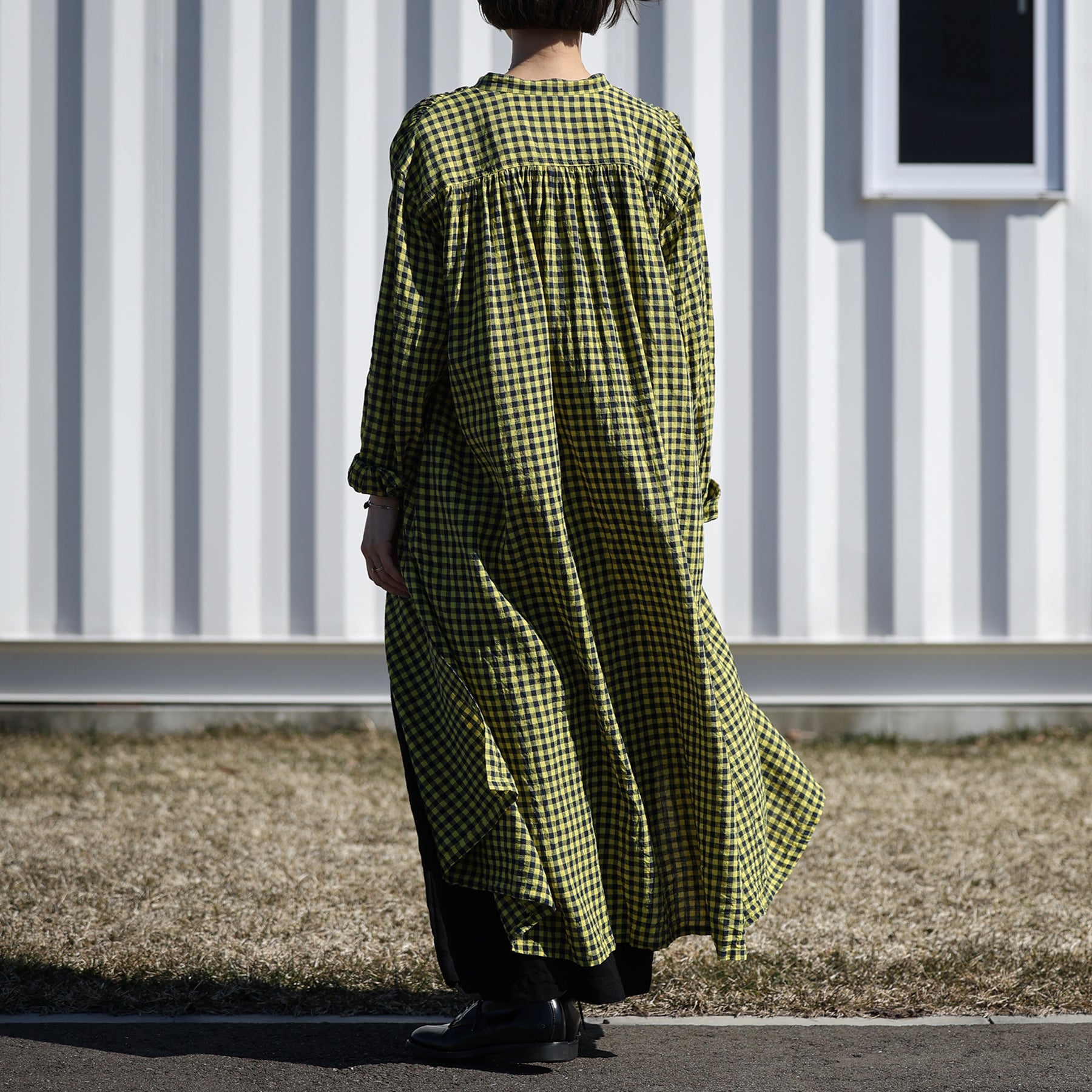 ichi Antiquités ギンガムチェックワンピース / 1100905