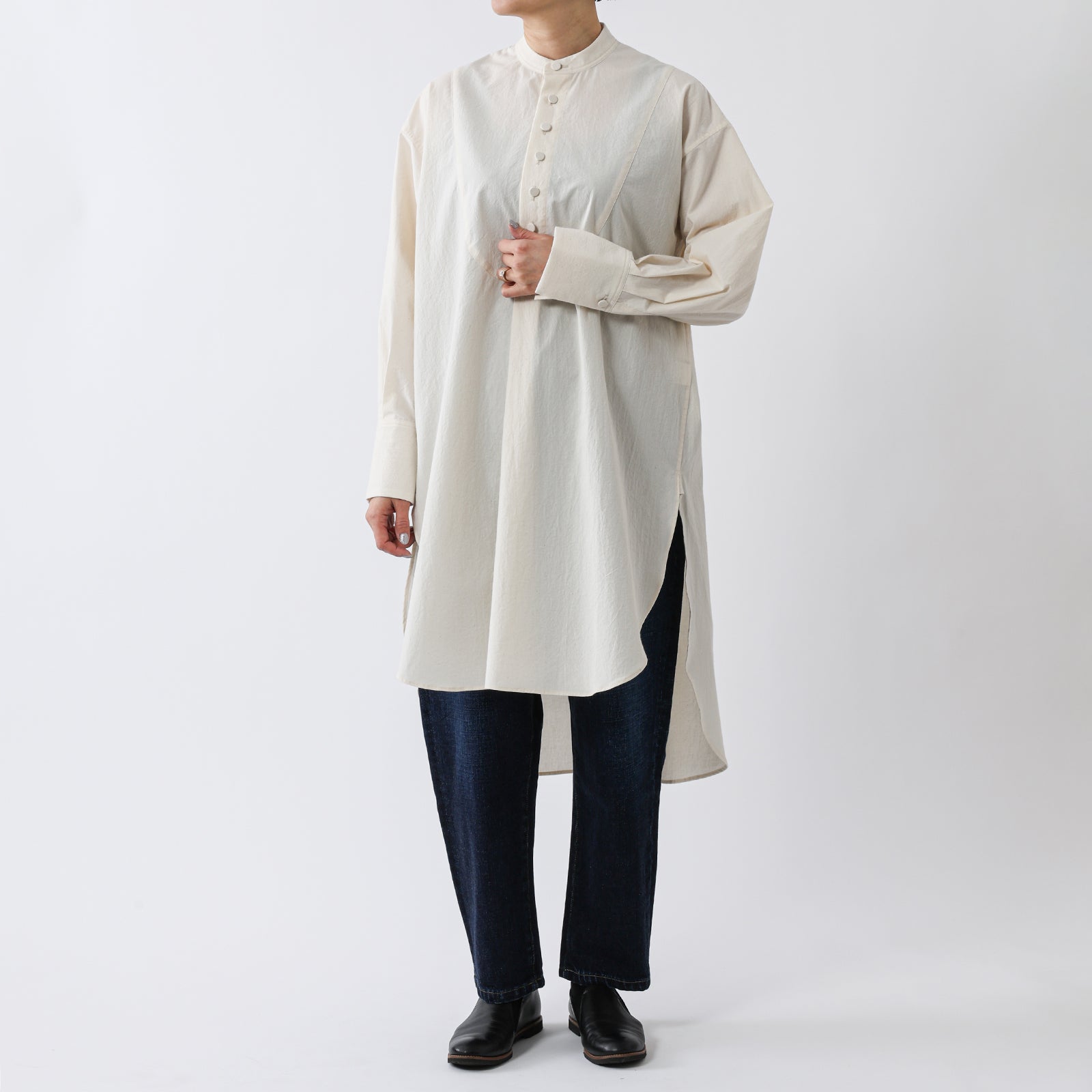 the last flower of the afternoon Bosom shirt dress