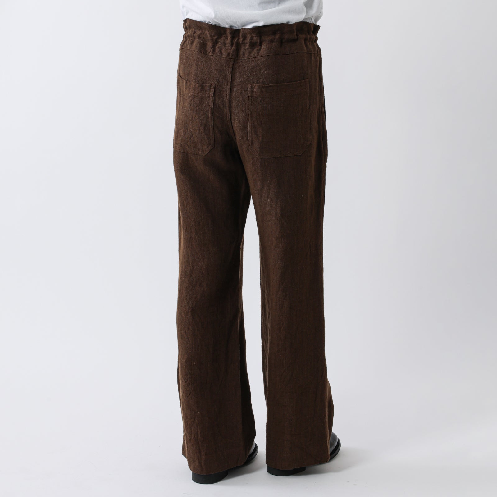 MEYAME LINEN COMFORTABLE DRAWCODE PANTS