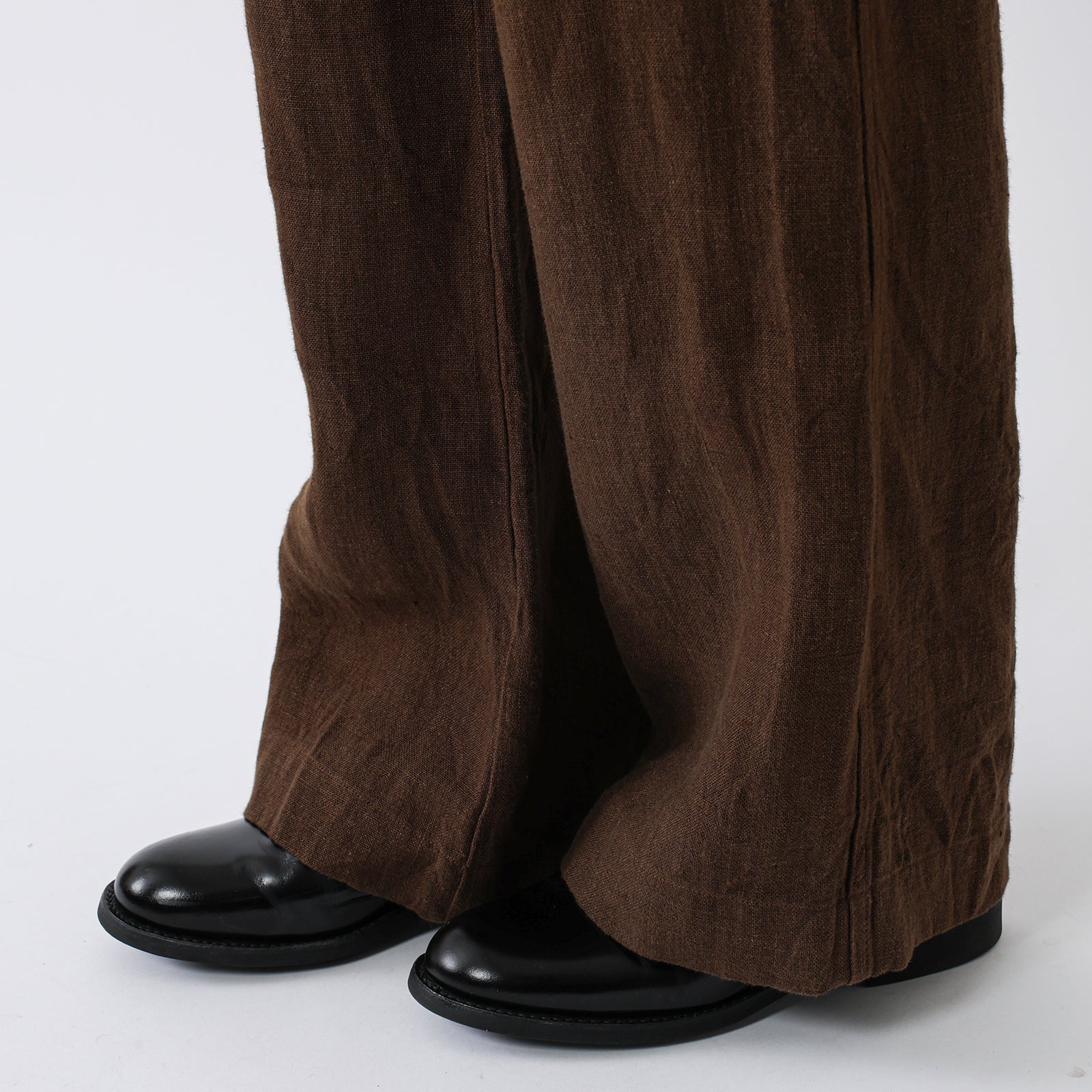 MEYAME LINEN COMFORTABLE DRAWCODE PANTS