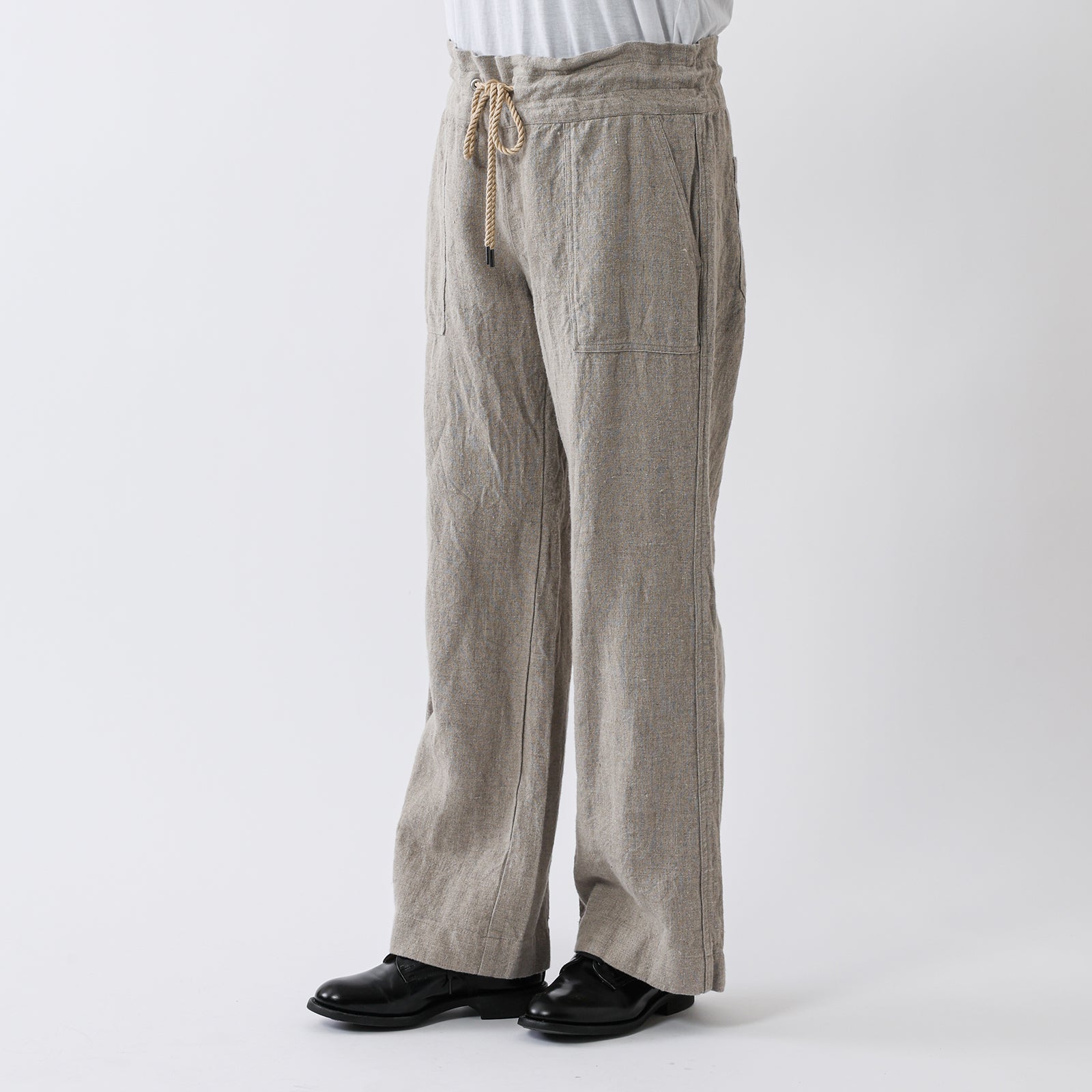 MEYAME リLINEN COMFORTABLE DRAWCODE PANTS