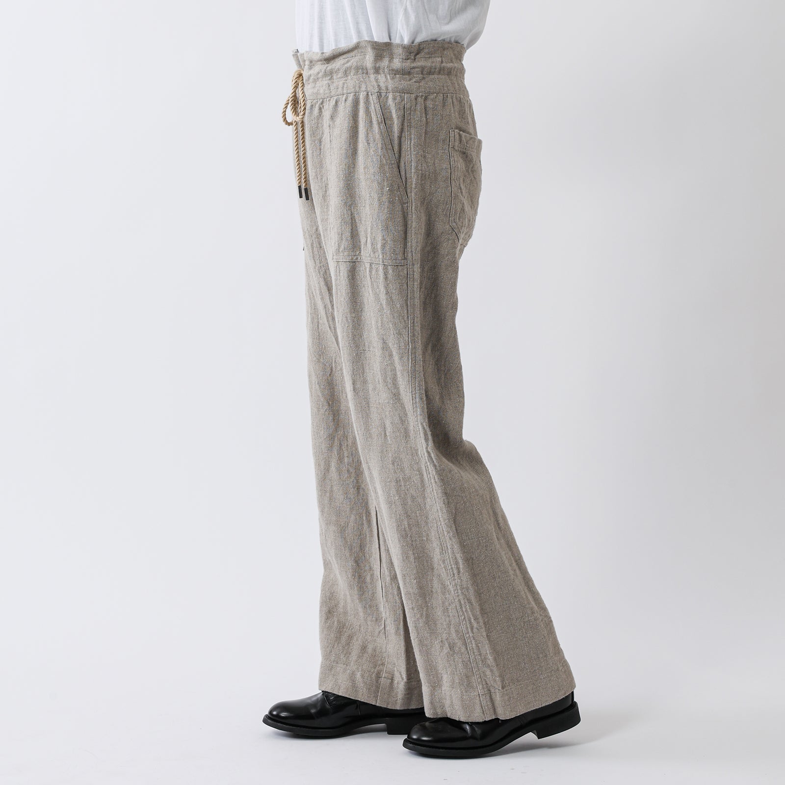 MEYAME リLINEN COMFORTABLE DRAWCODE PANTS