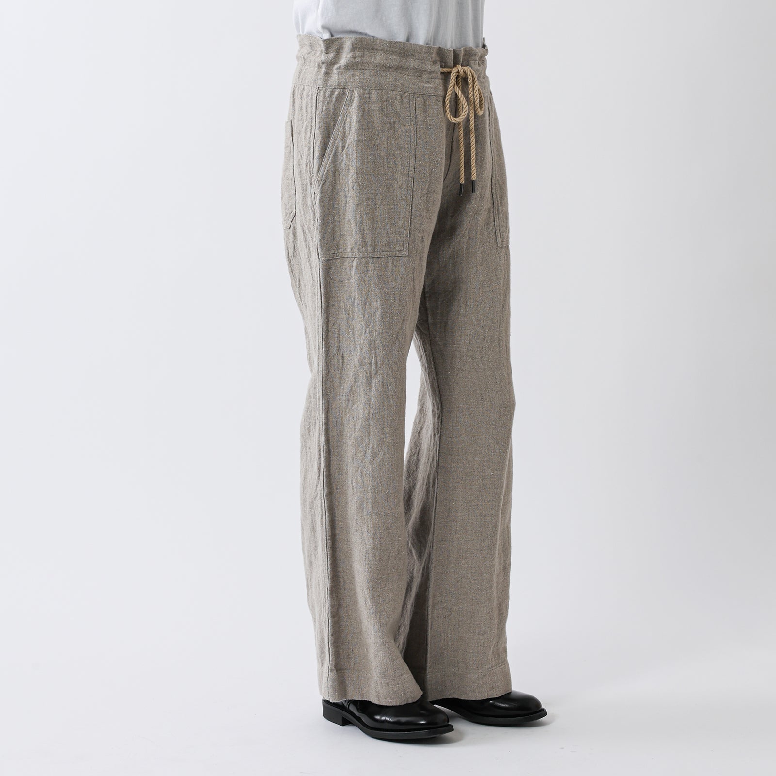 MEYAME リLINEN COMFORTABLE DRAWCODE PANTS