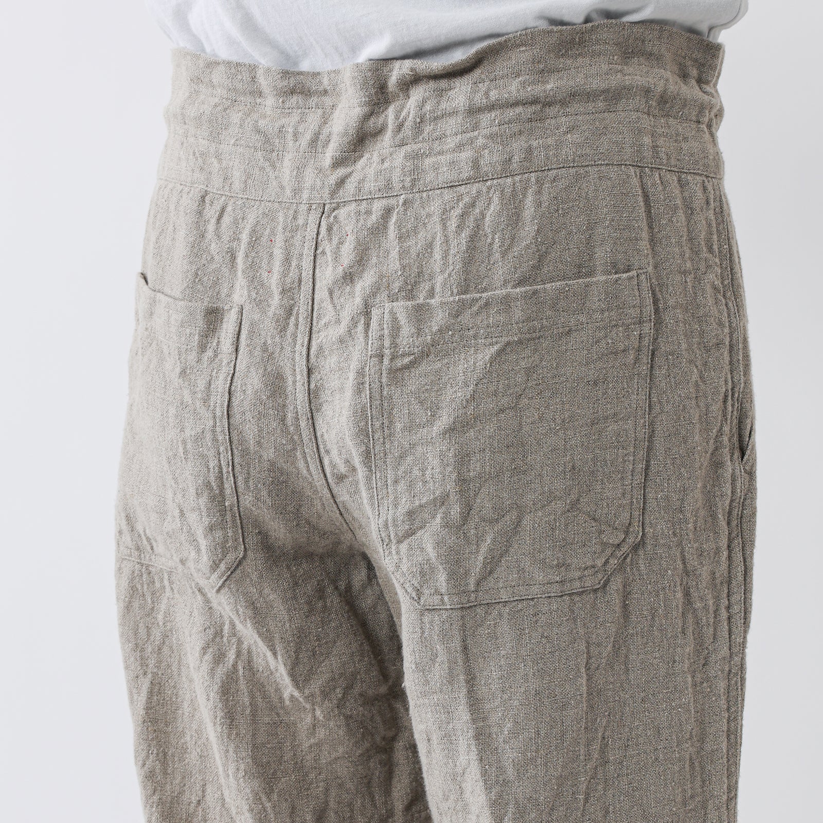 MEYAME リLINEN COMFORTABLE DRAWCODE PANTS