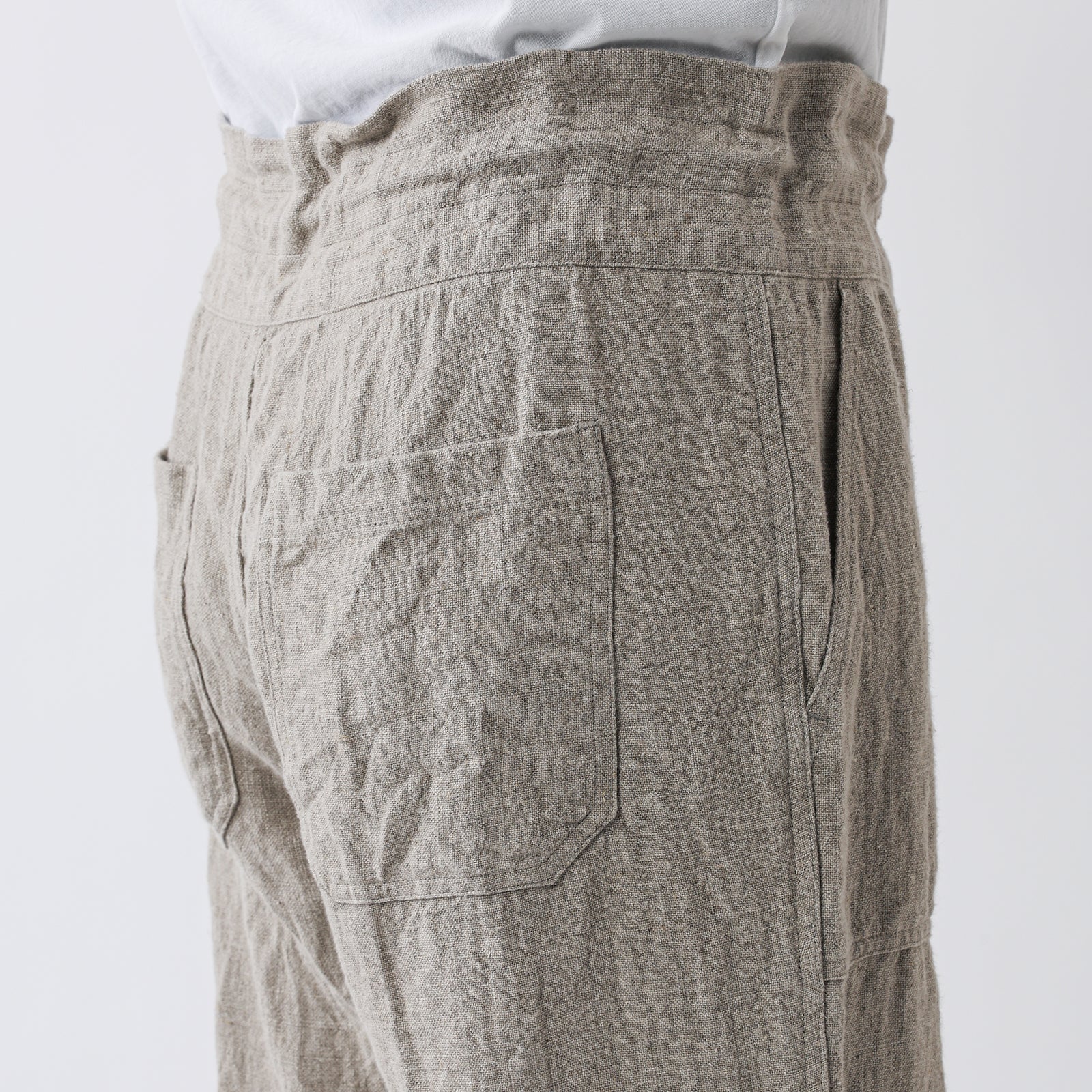 MEYAME リLINEN COMFORTABLE DRAWCODE PANTS