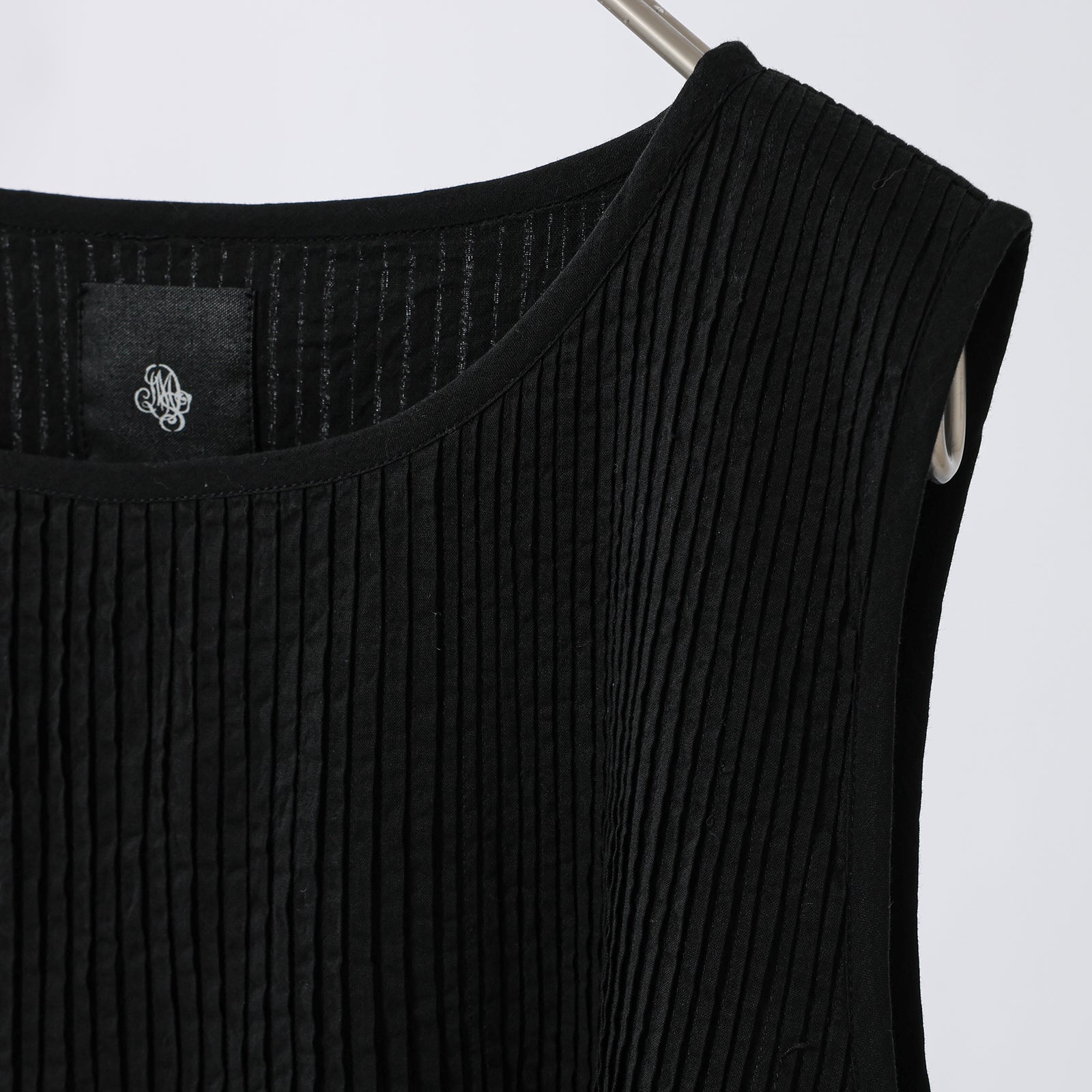 maison de soil 80s ORGANIC COTTON VOILE NO/SLEEVE PULLOVER DRESS WITH MINI PINTUCK / NMDS26244 (コピー)