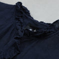 갤러리 뷰어로 이미지로드, maison de soil  60s AUTOLOOM LINEN PLAIN OVERDYE FRENCH/SL FRILL COLLAR SHIRTS / INMDS26001D
