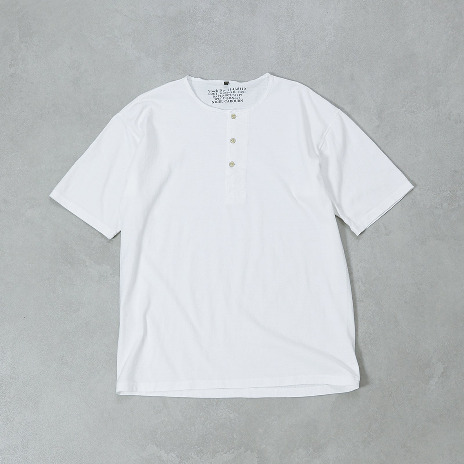 Nigel Cabourn 50s HENLEY NECK SHIRT / 80520021025