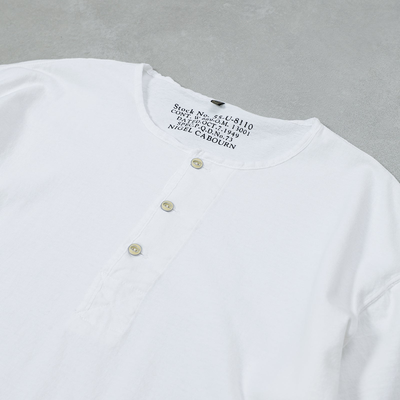 Nigel Cabourn 50s HENLEY NECK SHIRT / 80520021025