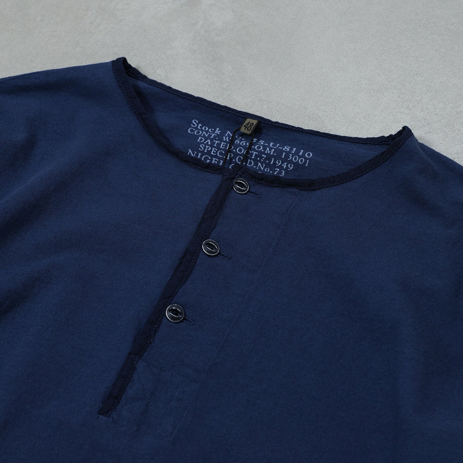 Nigel Cabourn 50s HENLEY NECK SHIRT / 80520021025