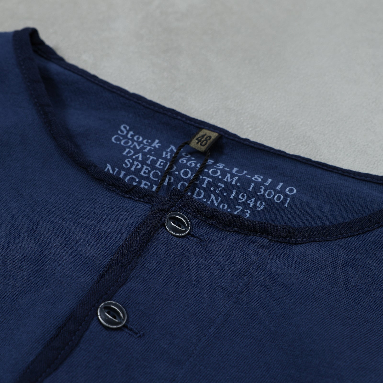 Nigel Cabourn 50s HENLEY NECK SHIRT / 80520021025